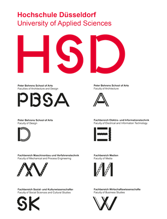 Logos of University of Applied Sciences Duesseldorf